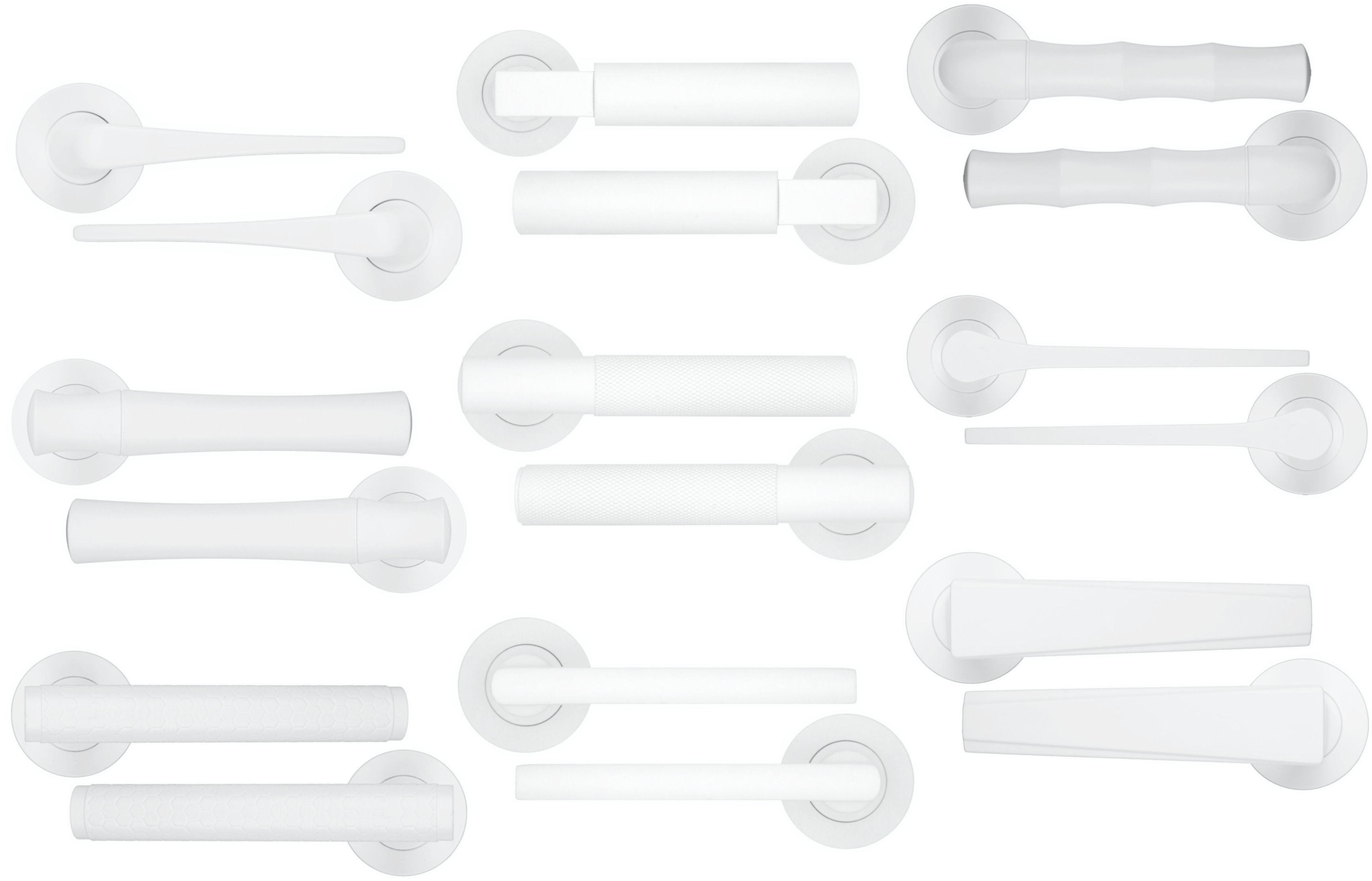 White Door Handles