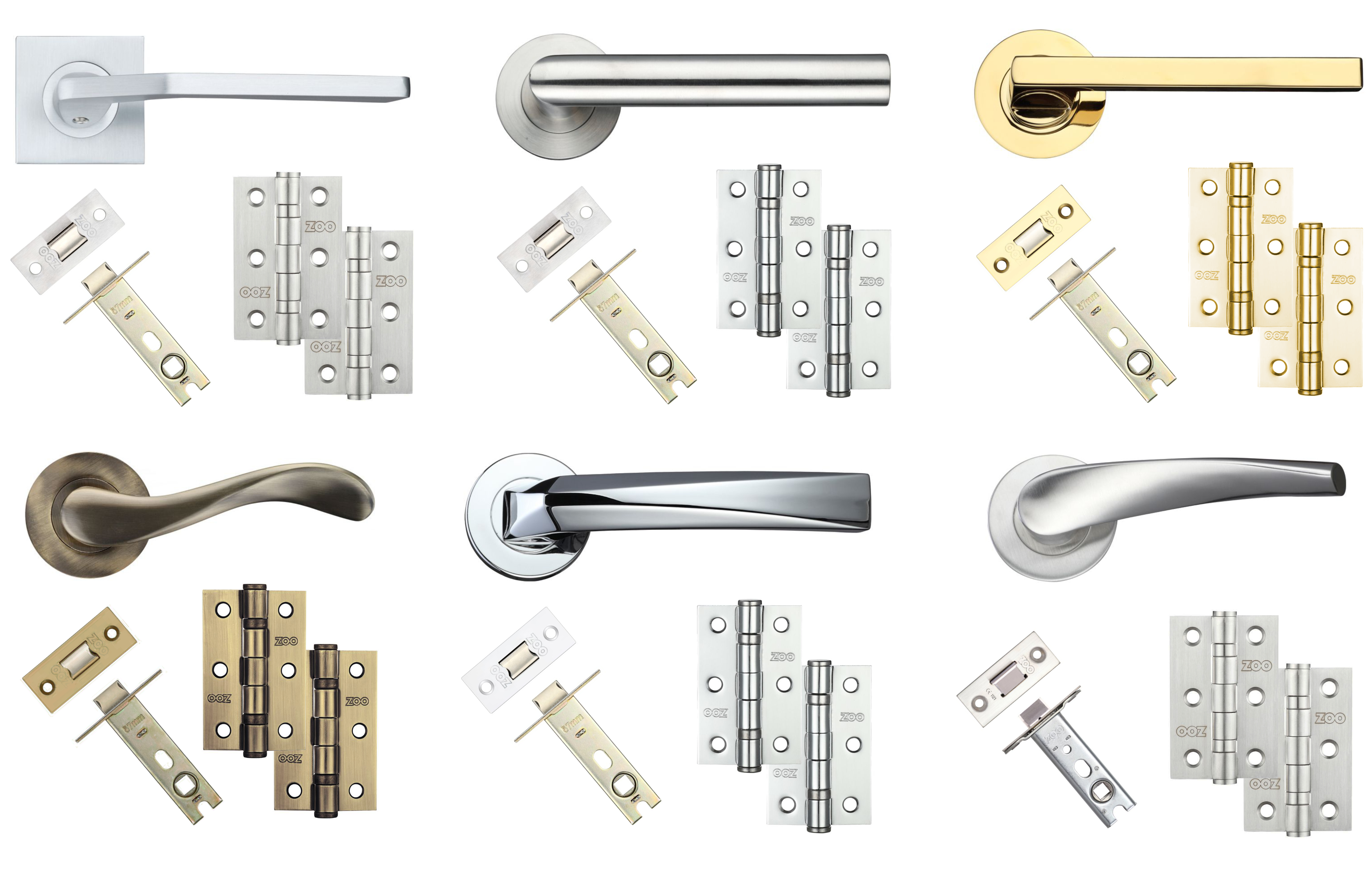 Door Handles on Rose Door Packs