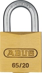 ABUS 65/20 Brass Key Differed Std Shackle Brass Padlock 65 Size 20mm