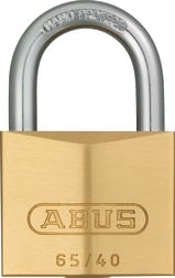 ABUS 65/40 Brass Key Differed Std Shackle Brass Padlock 65 Size 40mm