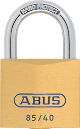 ABUS 85/40 Brass Key Differed Std Shackle Brass Padlock 85 Size 40mm