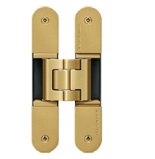 Simonswerk Tectus Te340 3D Fd30 Fire Rated Adjustable Concealed Hinges Sw047 Satin Brass