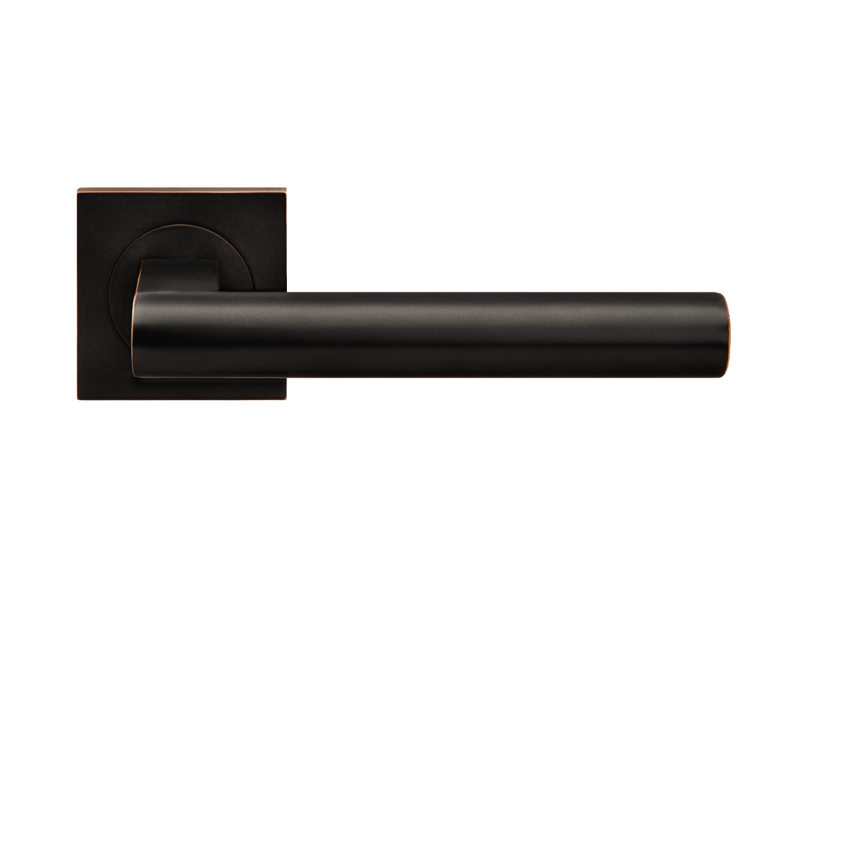 Karcher Design ER45Q Madeira Door Handle on Square shaped rose in oil rubbed bronze,