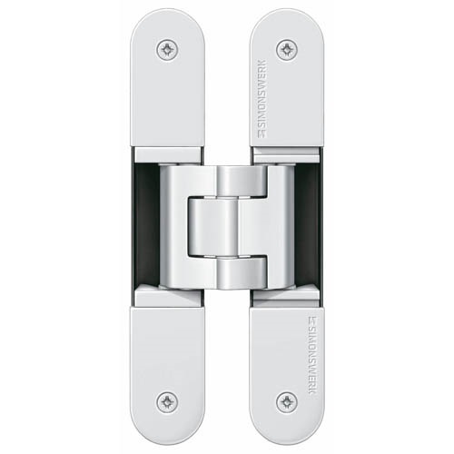 Simonswerk Tectus Te540 3D Fd30 Fire Rated Adjustable Concealed Hinges Sw070 Ral9016 Traffic White