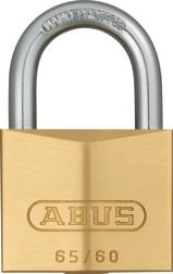 ABUS 65/60 Brass Key Differed Std Shackle Brass Padlock 65 Size 60mm