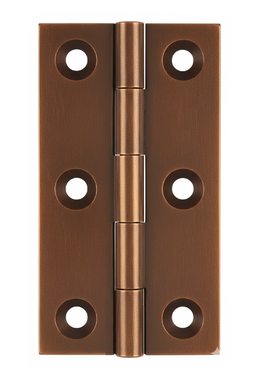 Simonswerk 0920 Solid Drawn Unwashered Brass Butt Hinges 38 X 23mm C/W Screws Copper Bronze