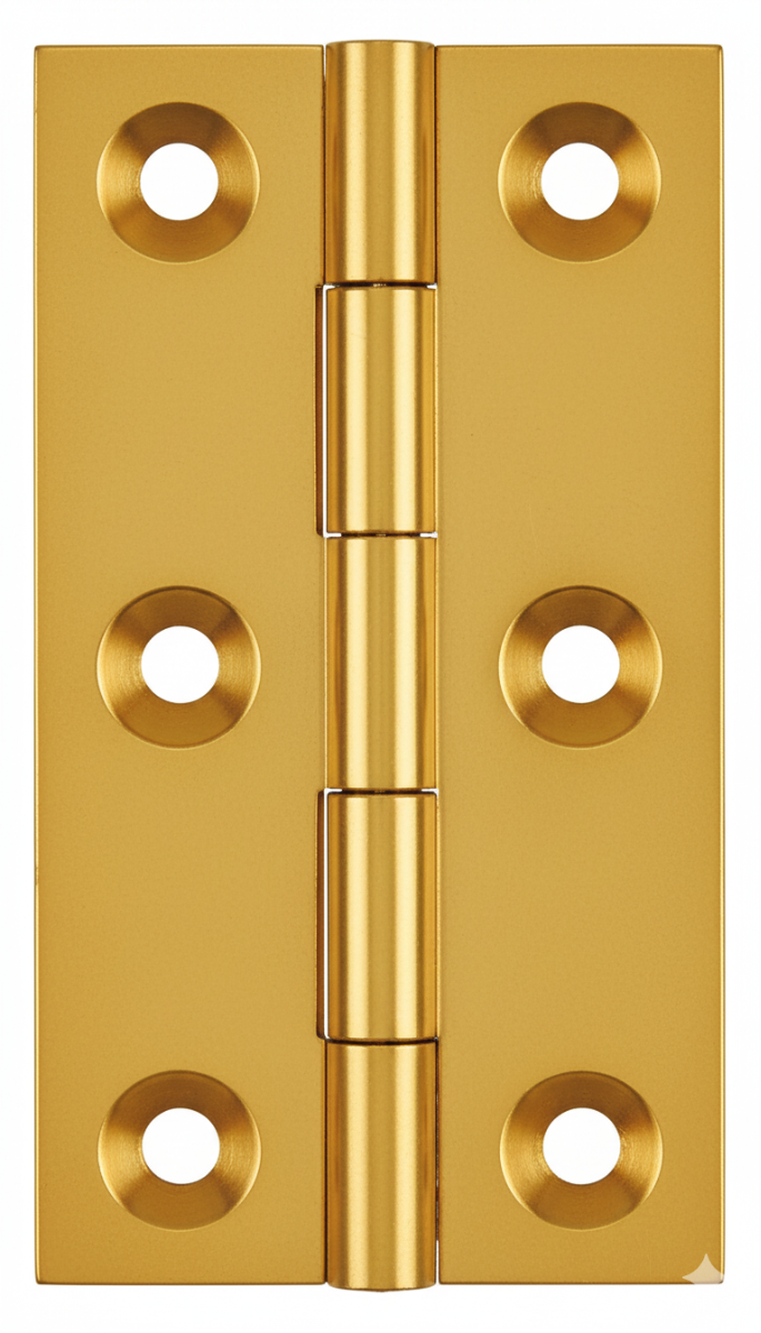 Simonswerk 0920 Solid Drawn Unwashered Brass Butt Hinges 38 X 23mm C/W Screws Honeycombe