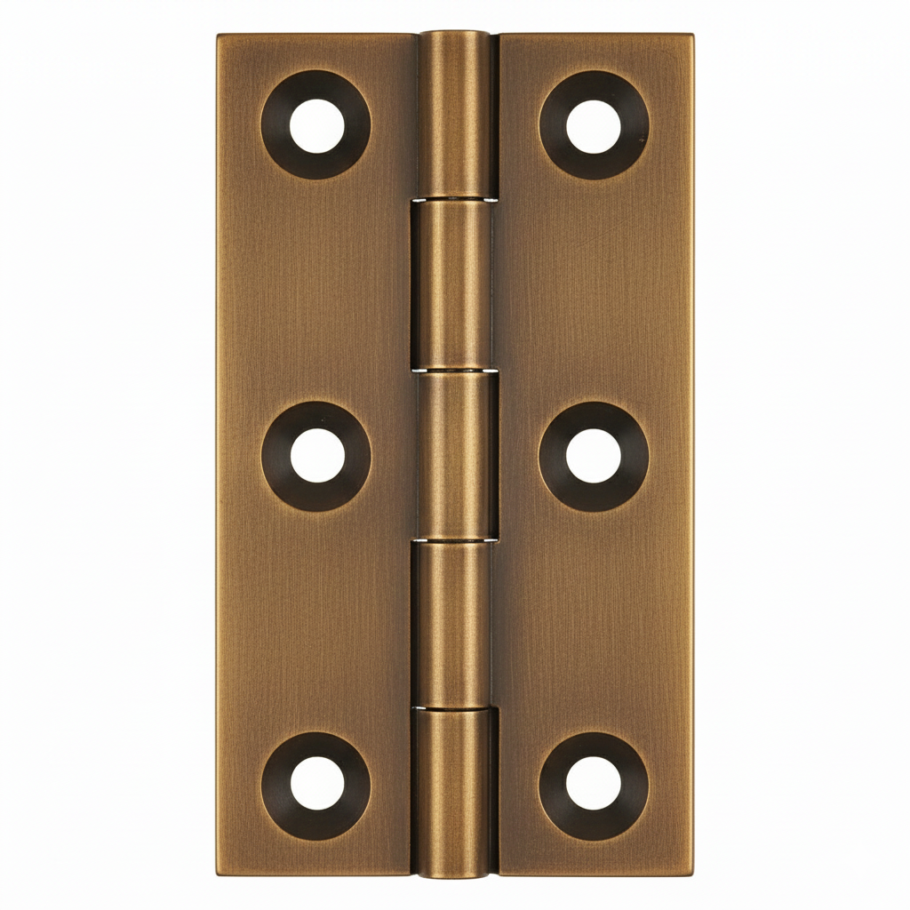 Simonswerk 0940 Solid Drawn Unwashered Brass Butt Hinges 50.8mm X 28.5mm C/W Screws Antique Brass