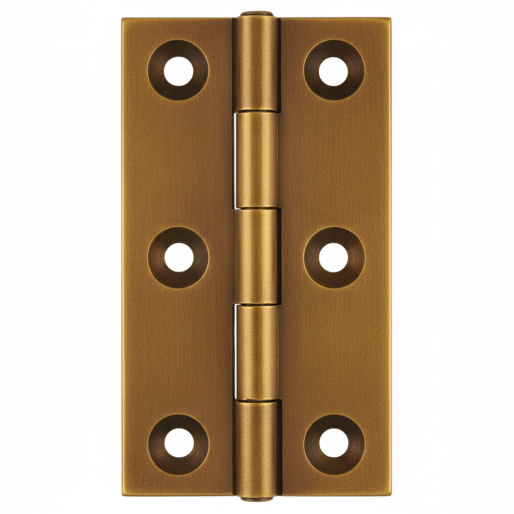 Simonswerk 0940 Solid Drawn Unwashered Brass Butt Hinges 50.8mm X 28.5mm C/W Screws Aged Brass