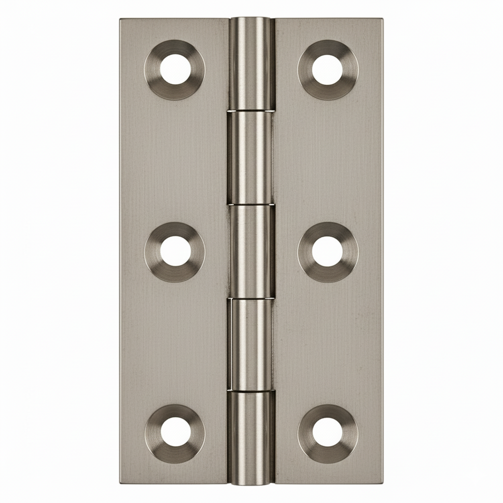 Simonswerk 0940 Solid Drawn Unwashered Brass Butt Hinges 50.8mm X 28.5mm C/W Screws Antique Nickel
