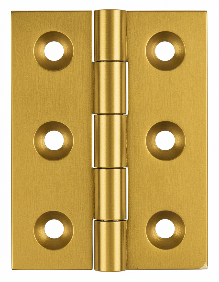 Simonswerk 0950 Solid Drawn Unwashered Brass Butt Hinges 50.8mm X 38mm C/W Screws Honeycombe
