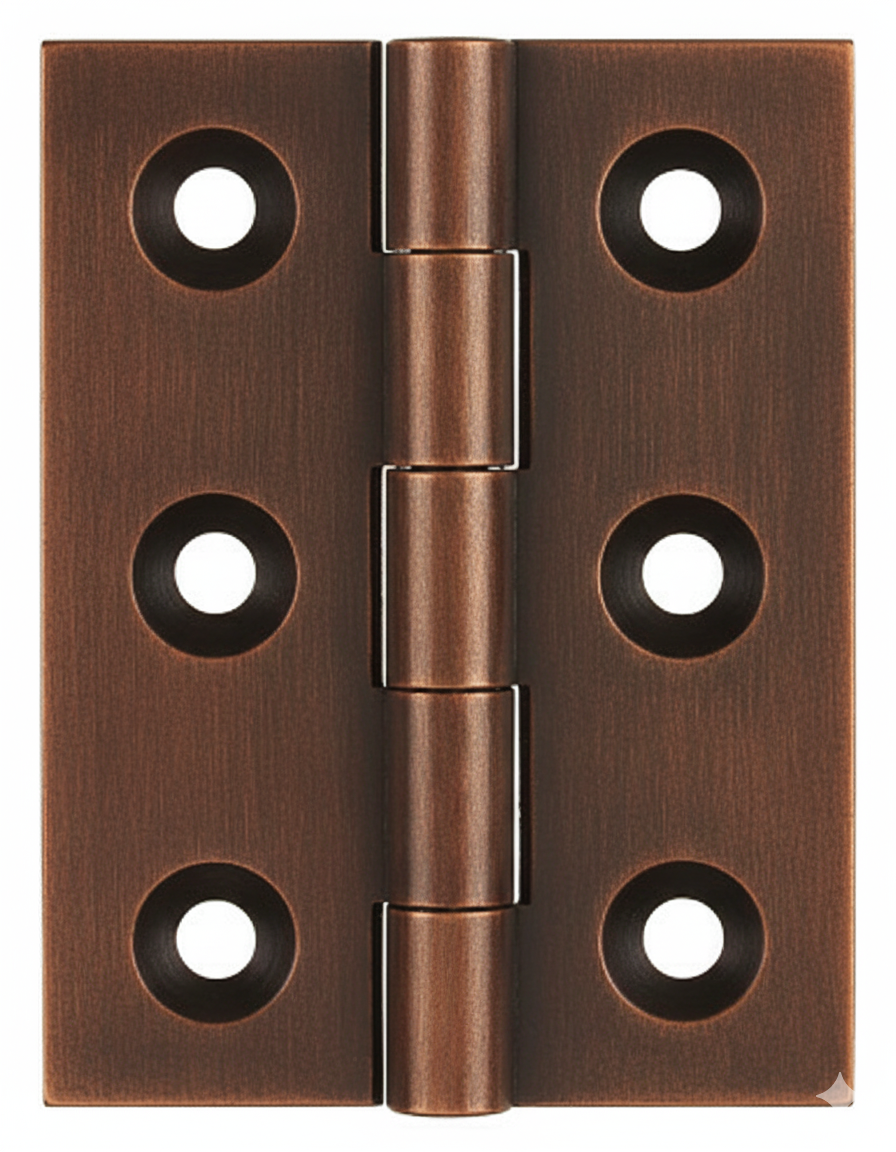 Simonswerk 0950 Solid Drawn Unwashered Brass Butt Hinges 50.8mm X 38mm C/W Screws Imitation Bronze
