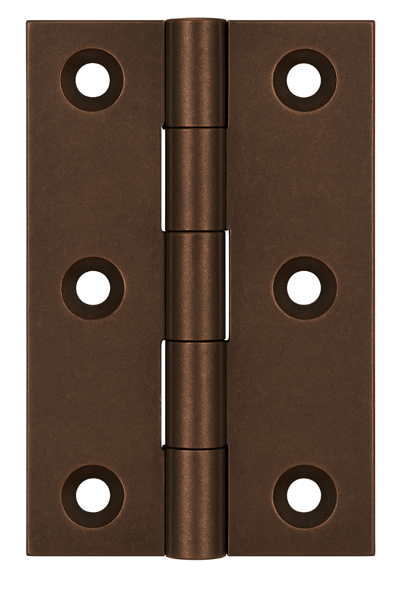 Simonswerk 0960 Solid Drawn Unwashered Brass Butt Hinges 63.5mm X 35mm C/W Screws Imitation Bronze