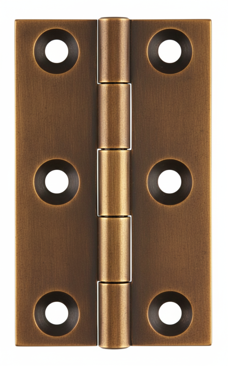 Simonswerk 0962 Solid Drawn Unwashered Brass Butt Hinges 63.5mm X 38mm C/W Screws Antique Brass