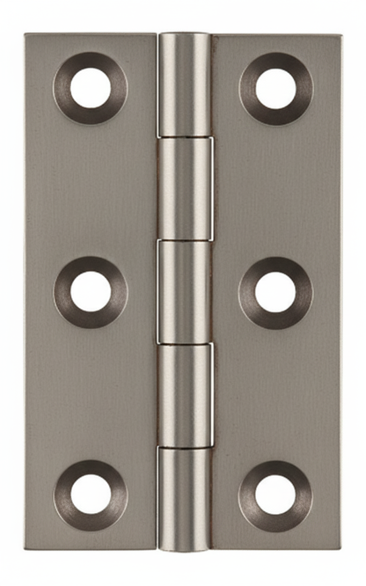 Simonswerk 0962 Solid Drawn Unwashered Brass Butt Hinges 63.5mm X 38mm C/W Screws Antique Nickel