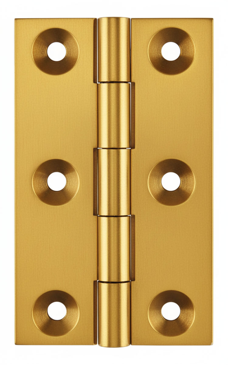 Simonswerk 0962 Solid Drawn Unwashered Brass Butt Hinges 63.5mm X 38mm C/W Screws Honeycombe
