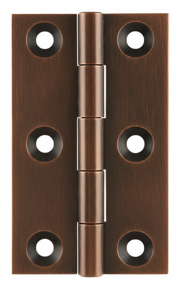 Simonswerk 0962 Solid Drawn Unwashered Brass Butt Hinges 63.5mm X 38mm C/W Screws Imitation Bronze