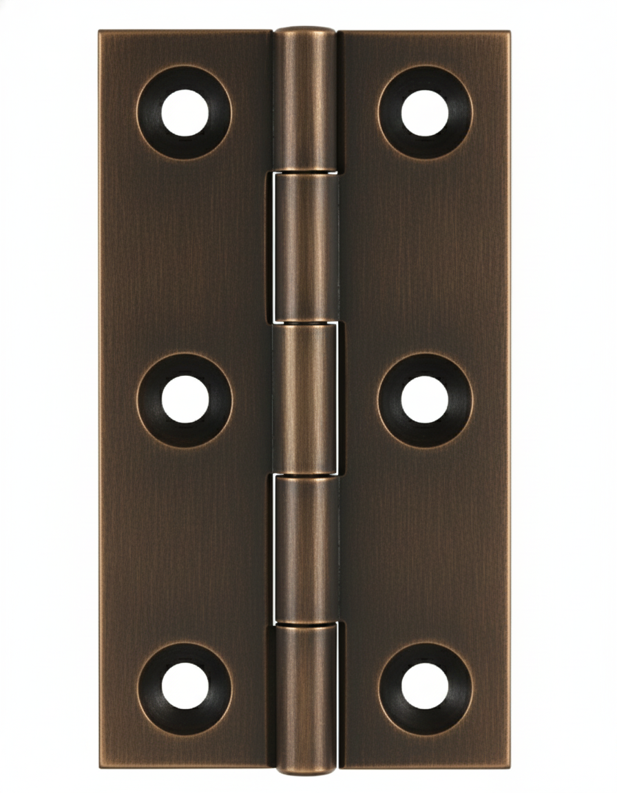 Simonswerk 0965 Solid Drawn Unwashered Brass Butt Hinges 75mm X 35mm C/W Screws Antique Brass