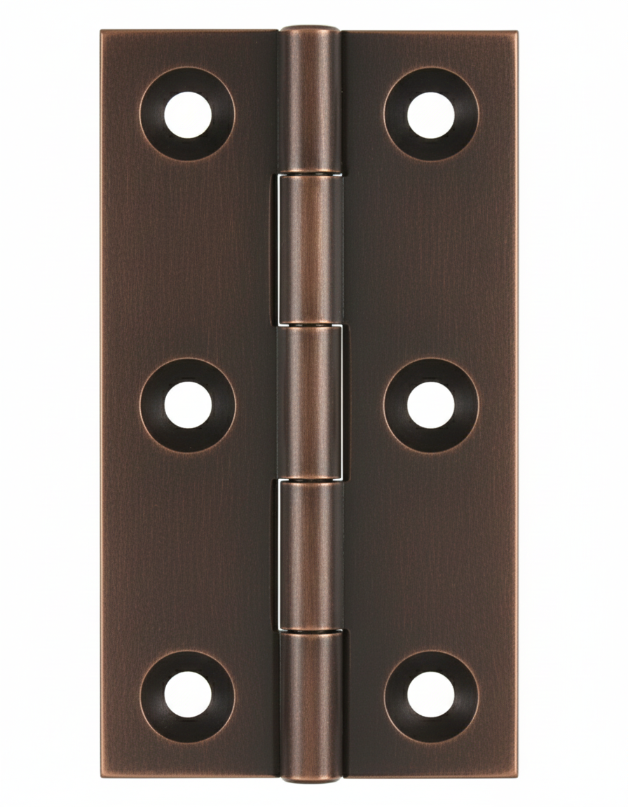 Simonswerk 0965 Solid Drawn Unwashered Brass Butt Hinges 75mm X 35mm C/W Screws Copper Bronze