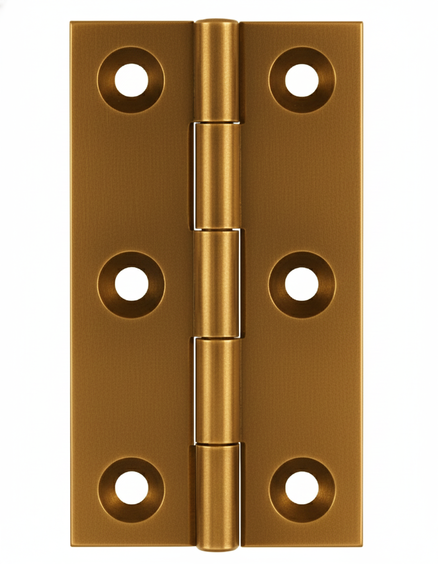 Simonswerk 0965 Solid Drawn Unwashered Brass Butt Hinges 75mm X 35mm C/W Screws Honeycombe