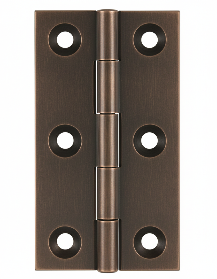 Simonswerk 0965 Solid Drawn Unwashered Brass Butt Hinges 75mm X 35mm C/W Screws Imitation Bronze