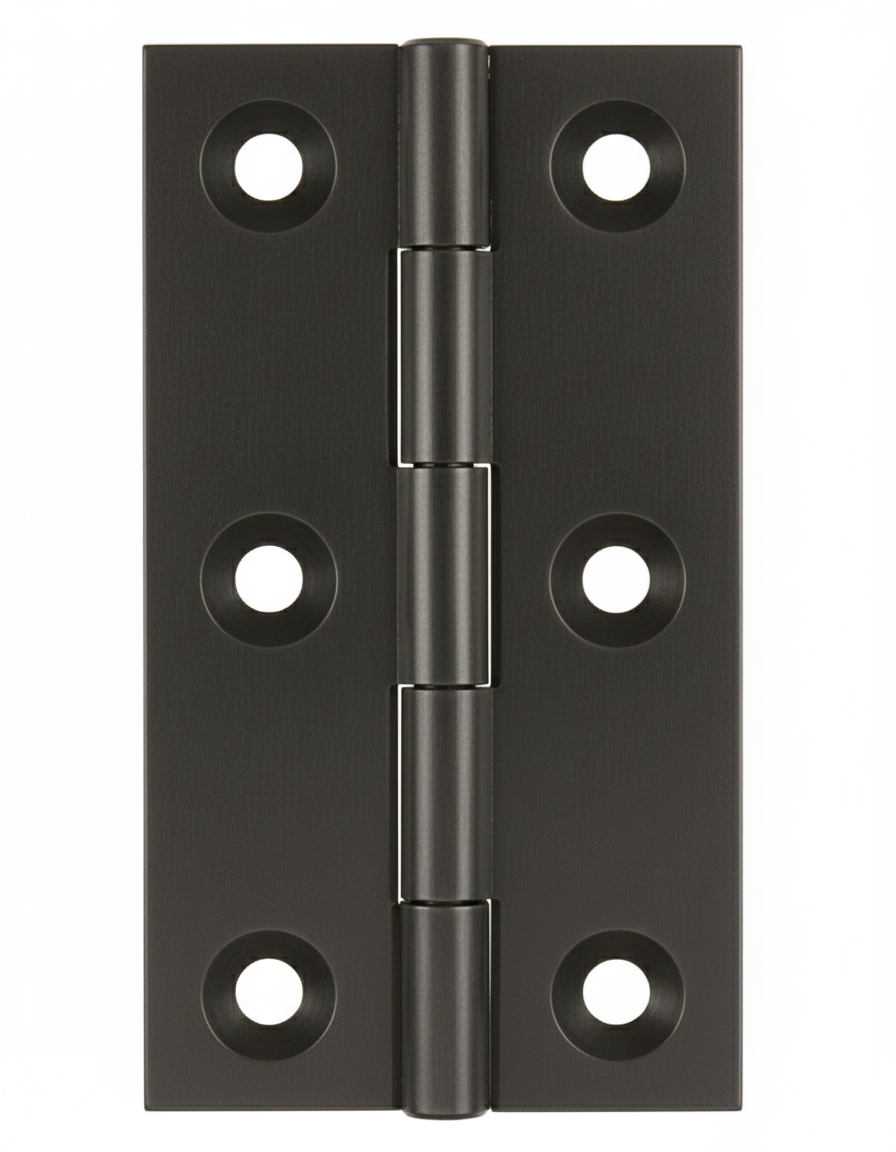 Simonswerk 0965 Solid Drawn Unwashered Brass Butt Hinges 75mm X 35mm C/W Screws Midnight