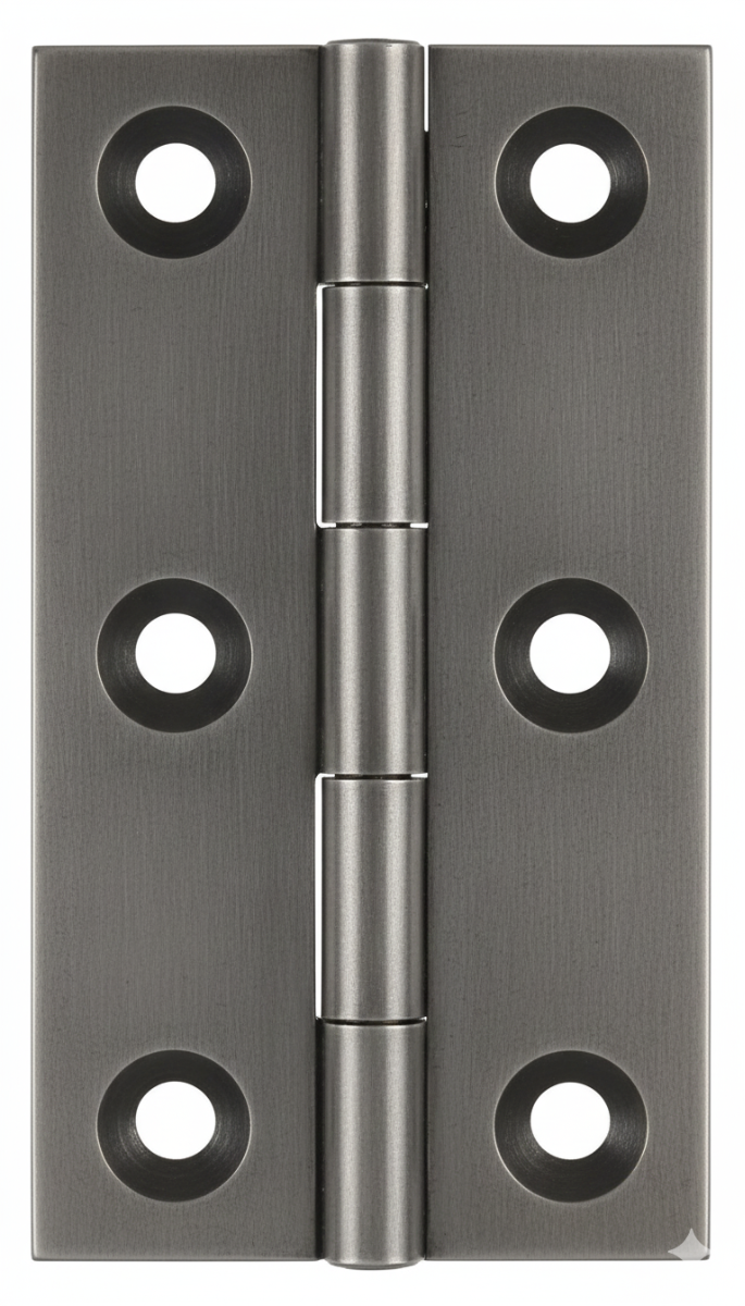 Simonswerk 0970 Solid Drawn Unwashered Brass Butt Hinges 75mm X 40mm C/W Screws Antique Nickel