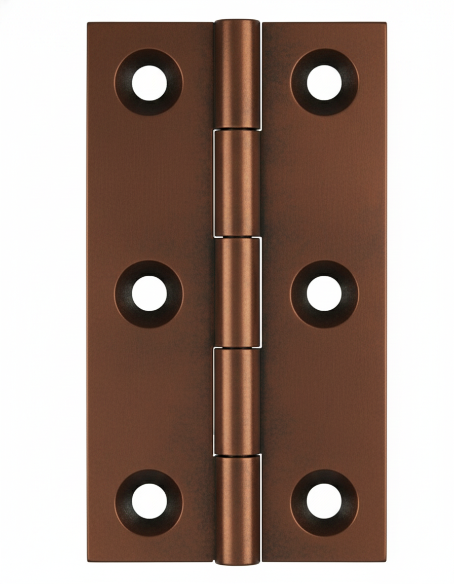 Simonswerk 0970 Solid Drawn Unwashered Brass Butt Hinges 75mm X 40mm C/W Screws Imitation Bronze