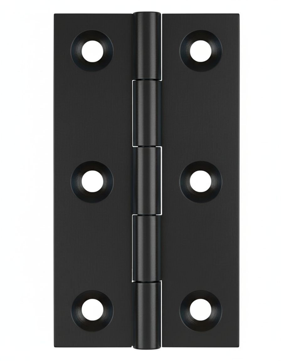 Simonswerk 0970 Solid Drawn Unwashered Brass Butt Hinges 75mm X 40mm C/W Screws Midnight