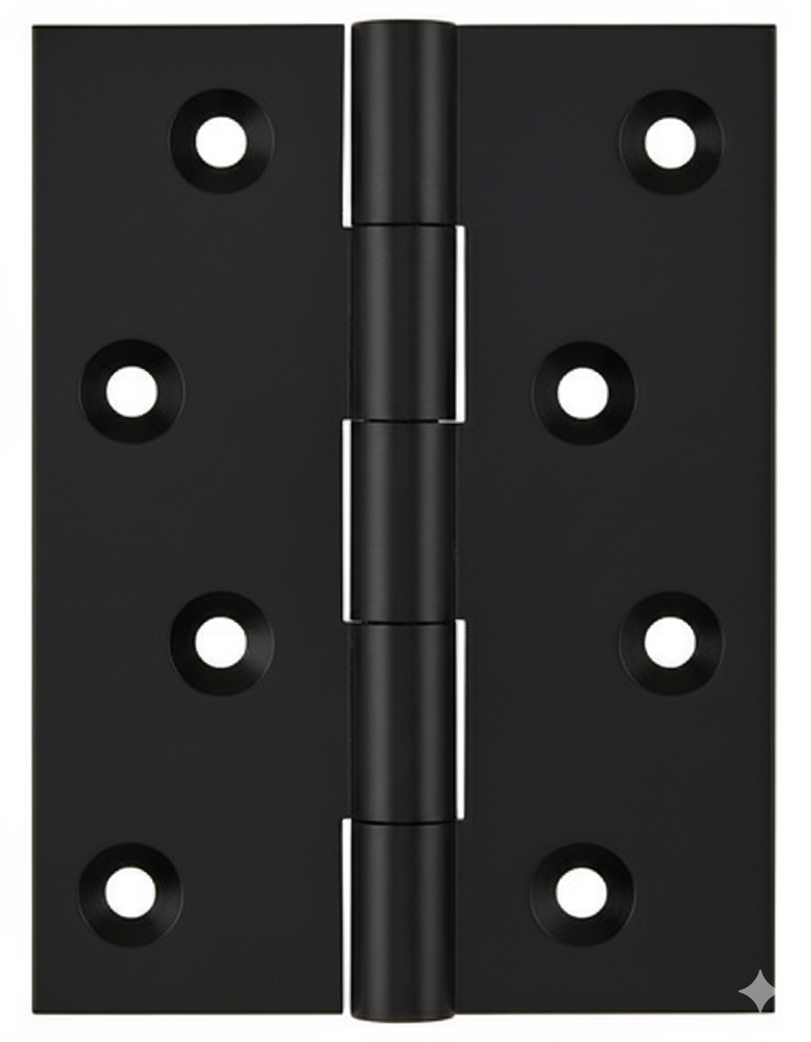 Simonswerk 1050 Solid Drawn Unwashered Brass Butt Hinges 100mm X 75mm C/W Screws Midnight