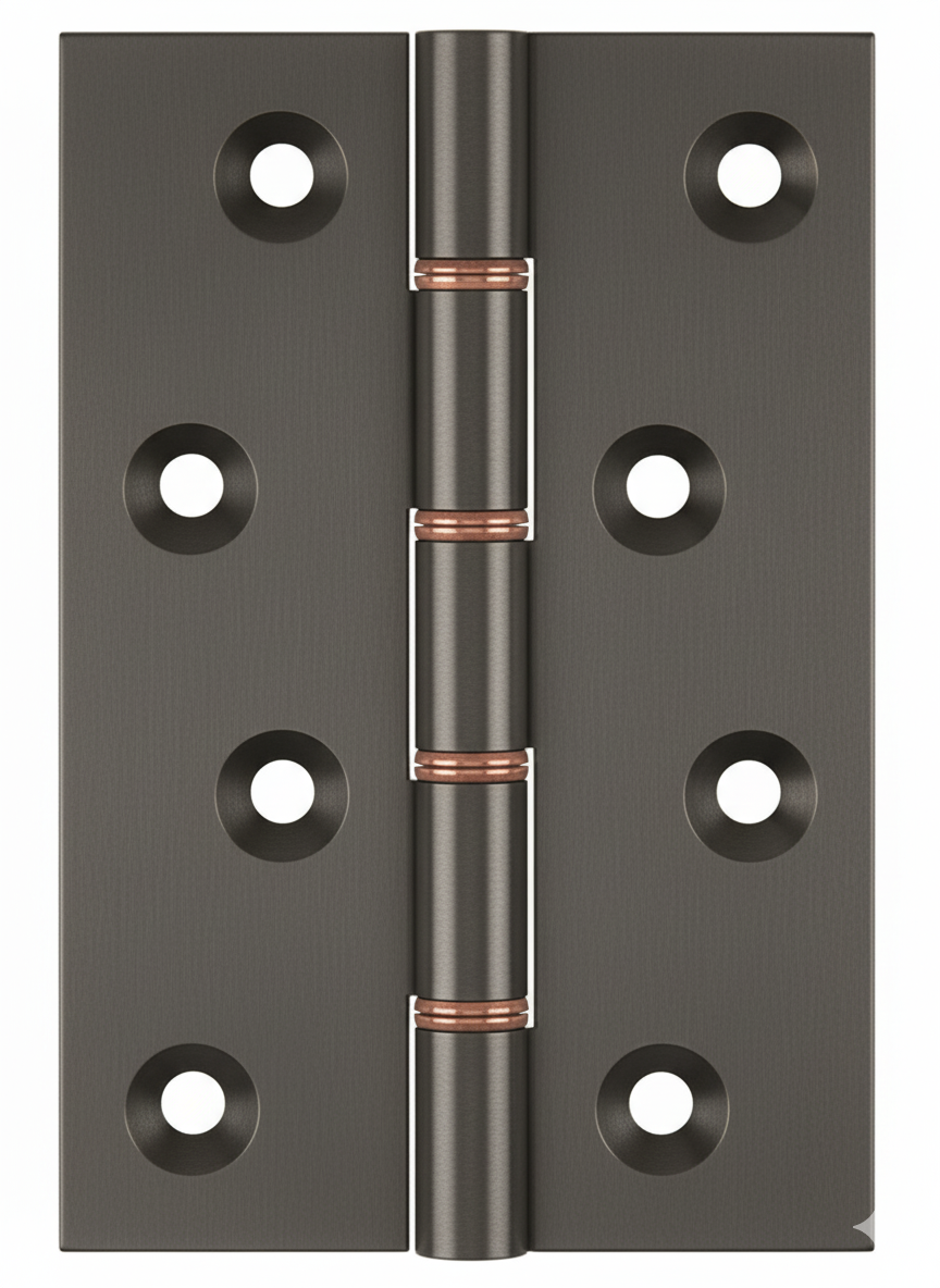 Simonswerk 1240 Double Phosphor Bronze Washered Brass Butt Hinge 100mm x 65mm c/w Screws Antique Nickel