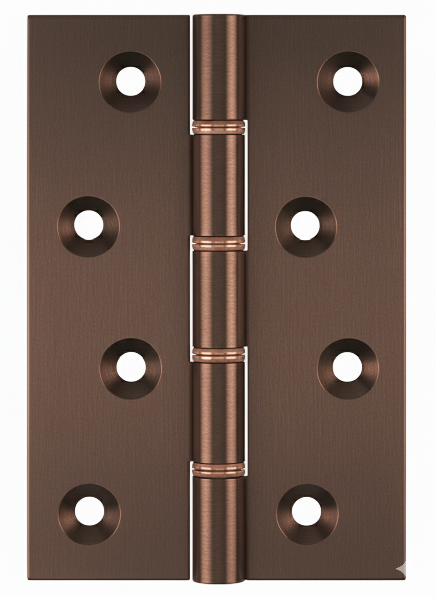 Simonswerk 1240 Double Phosphor Bronze Washered Brass Butt Hinge 100mm x 65mm c/w Screws Copper Bronze