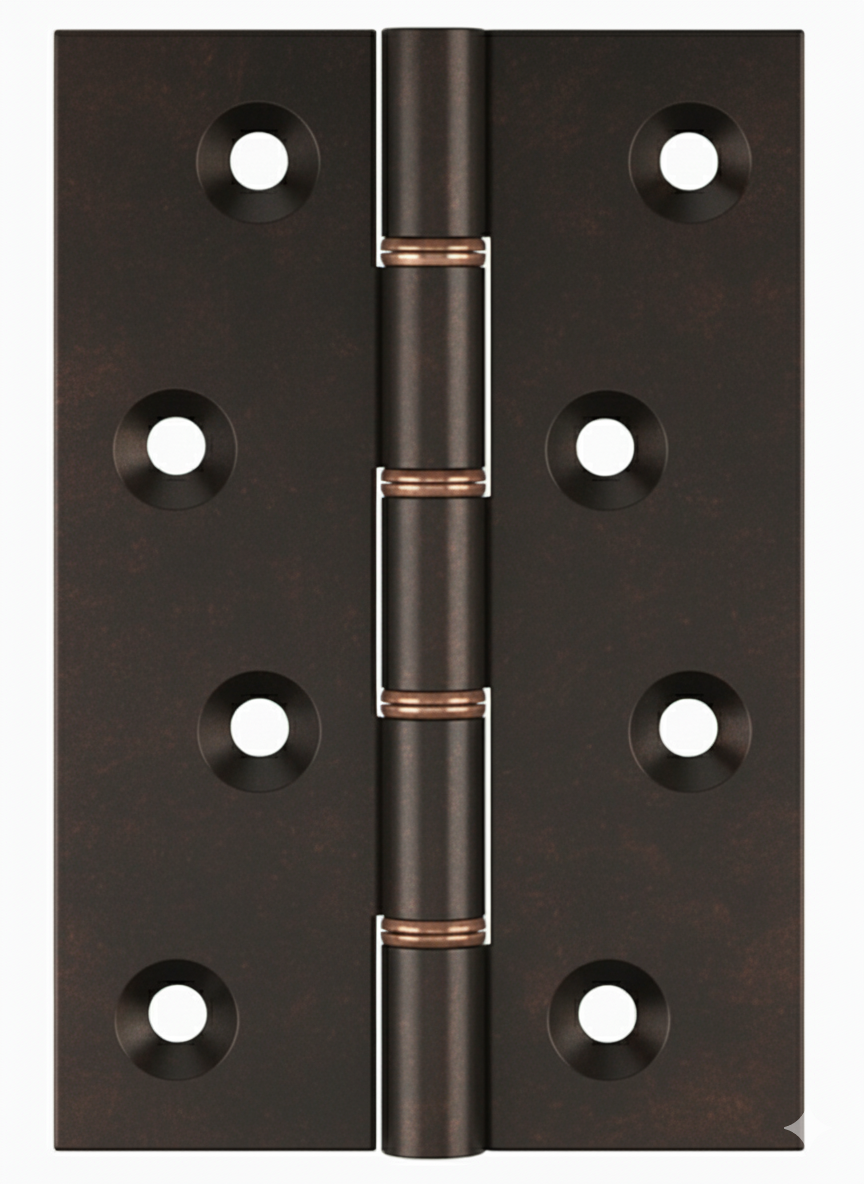 Simonswerk 1240 Double Phosphor Bronze Washered Brass Butt Hinge 100mm x 65mm c/w Screws Imitation Bronze