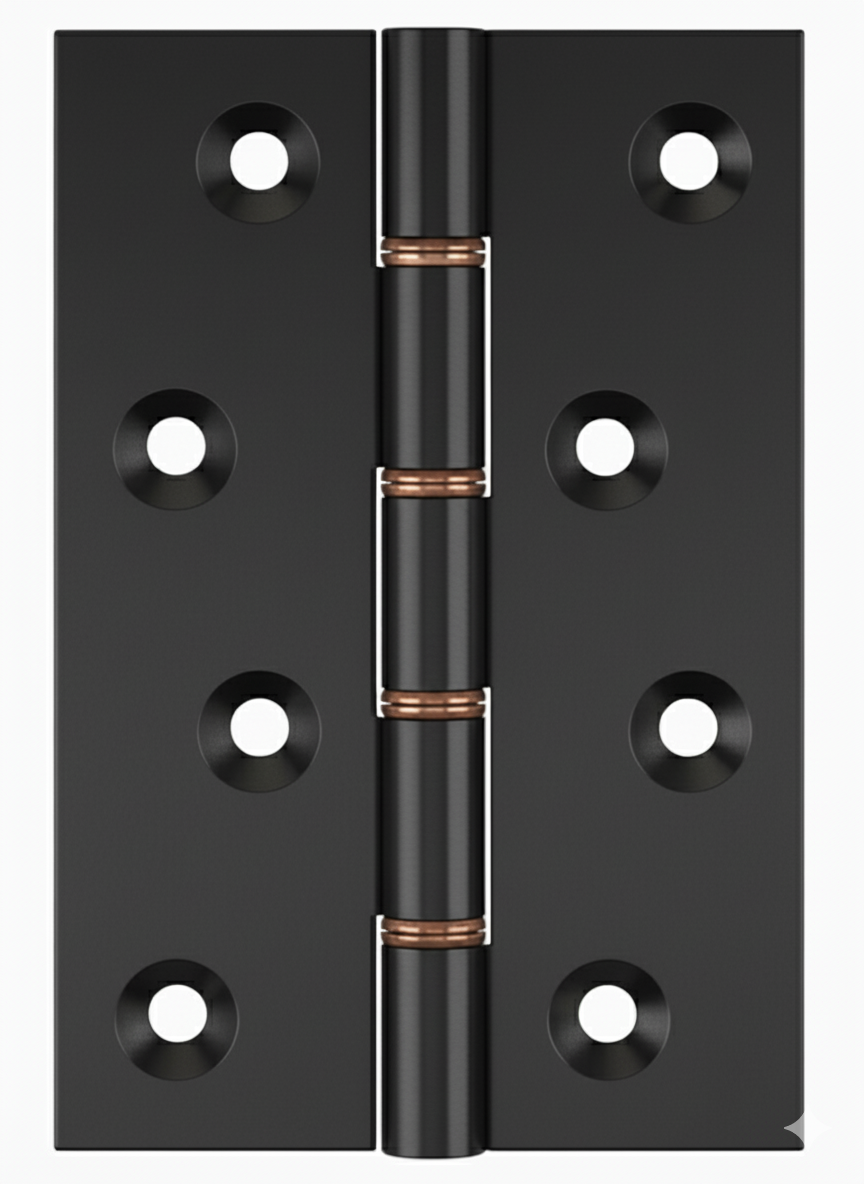 Simonswerk 1240 Double Phosphor Bronze Washered Brass Butt Hinge 100mm x 65mm c/w Screws Midnight