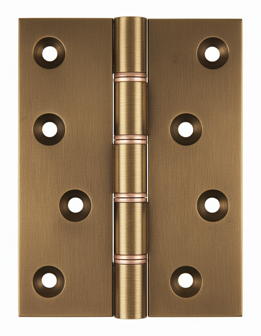 Simonswerk 1250 Double Phosphor Bronze Washered Brass Butt Hinge 100mmx 75mm c/w Screws Aged Brass