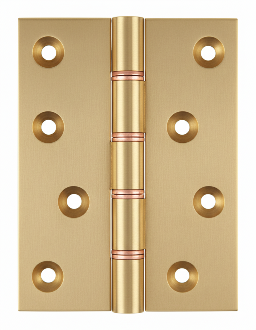 Simonswerk 1250 Double Phosphor Bronze Washered Brass Butt Hinge 100mmx 75mm c/w Screws Satin Brass
