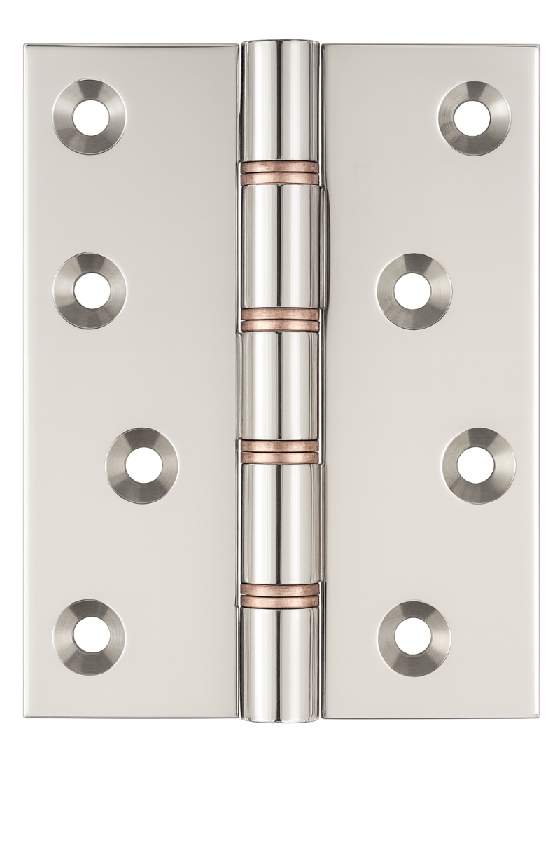 Simonswerk 1250 Double Phosphor Bronze Washered Brass Butt Hinge 100mmx 75mm c/w Screws Polished Nickel