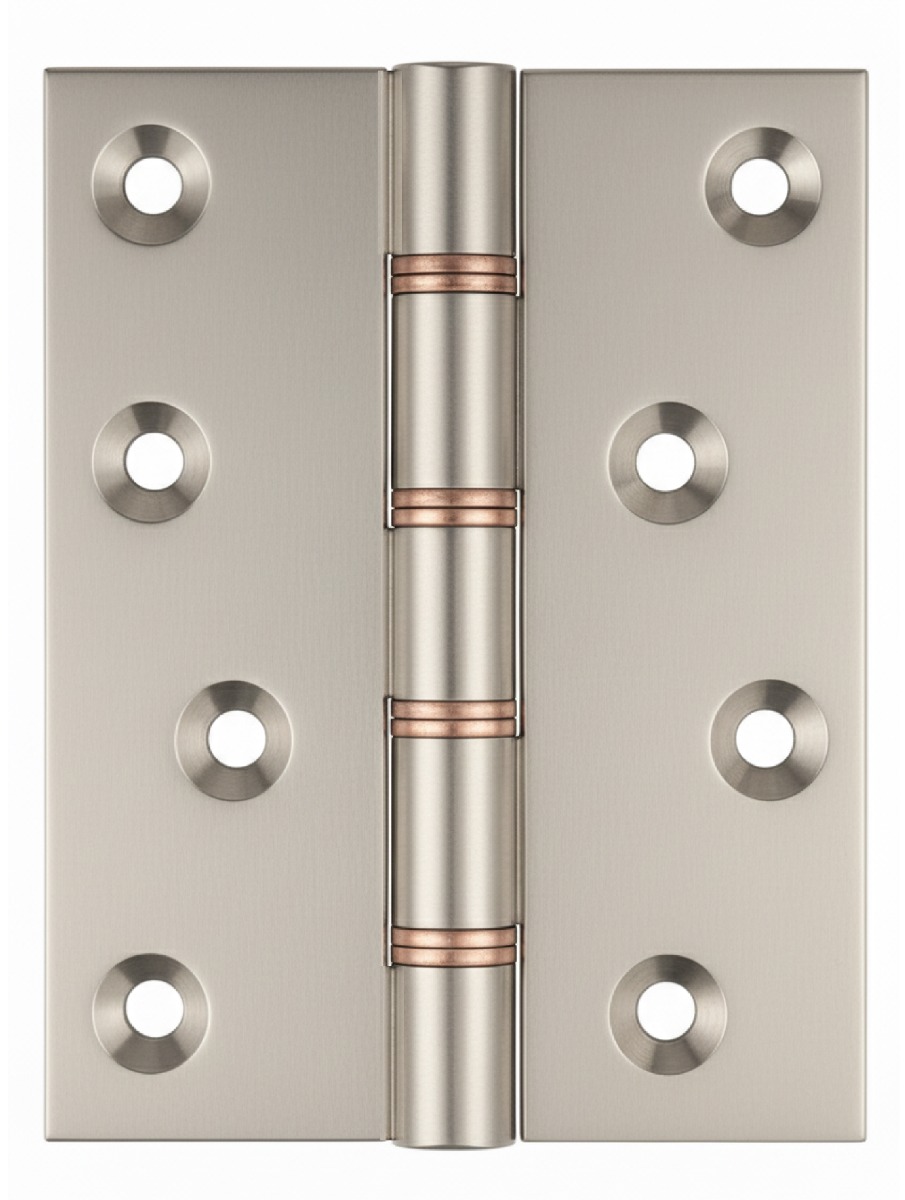 Simonswerk 1250 Double Phosphor Bronze Washered Brass Butt Hinge 100mmx 75mm c/w Screws Pearl Nickel