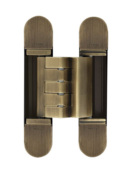 Eurospec 1418 Series 3D Concealed Hinge 150X30Mm Antique Brass - Screws Not Supplied CI001418BRS00 Antique Brass
