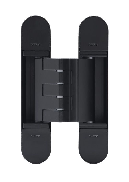 Eurospec 1418 Series 3D Concealed Hinge 150X30Mm Matt Black - Screws Not Supplied CI001418VNO00 Matt Black
