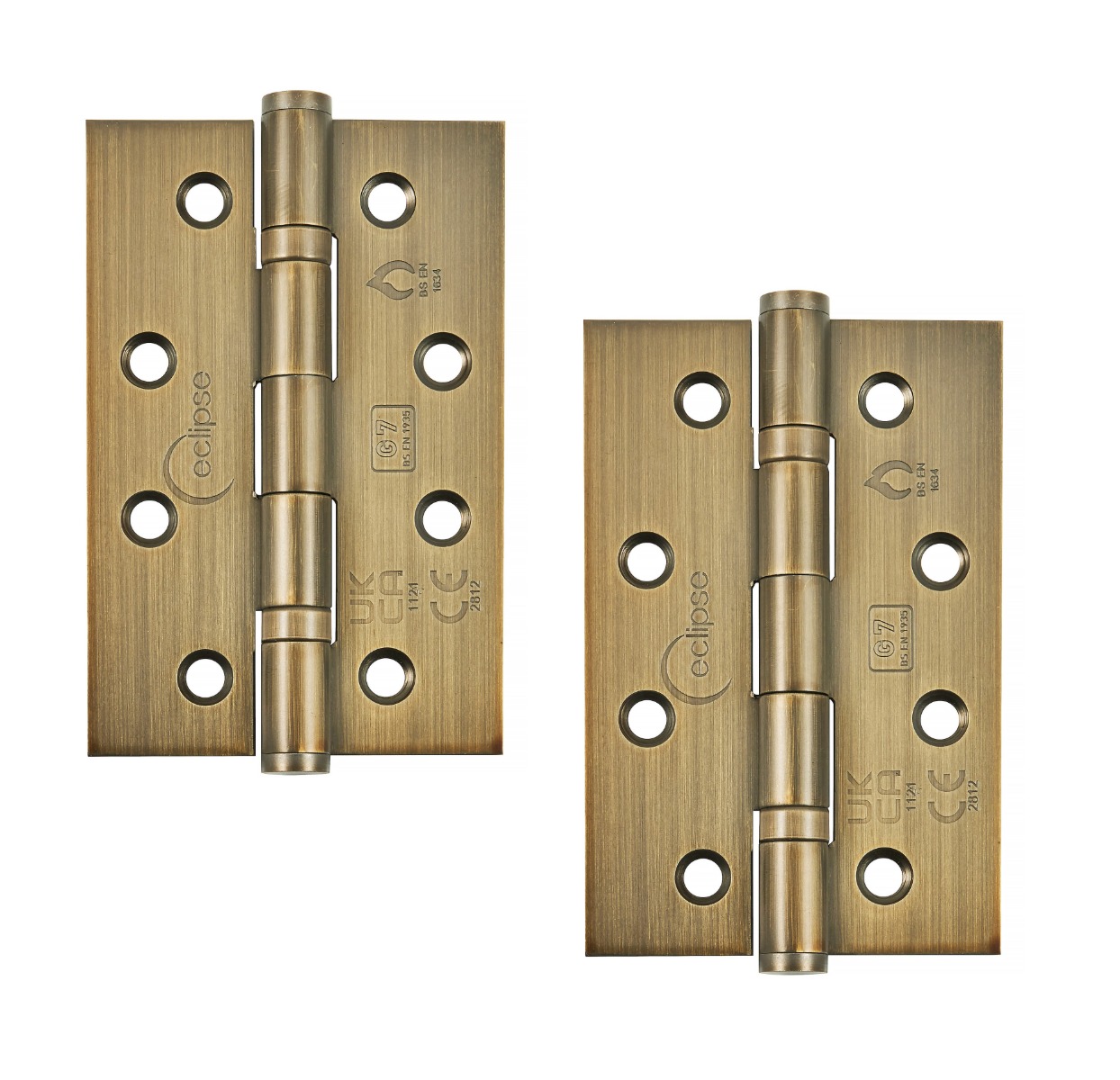 Eclipse Ball Bearing Hinge Grade 7 102x67x2mm MAB 14341MAB Matt Antique Brass