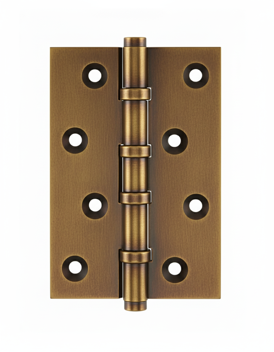 Simonswerk 1540 Ball Race Brass Butt Hinges 100mm x 65mm c/w Screws Antique Brass