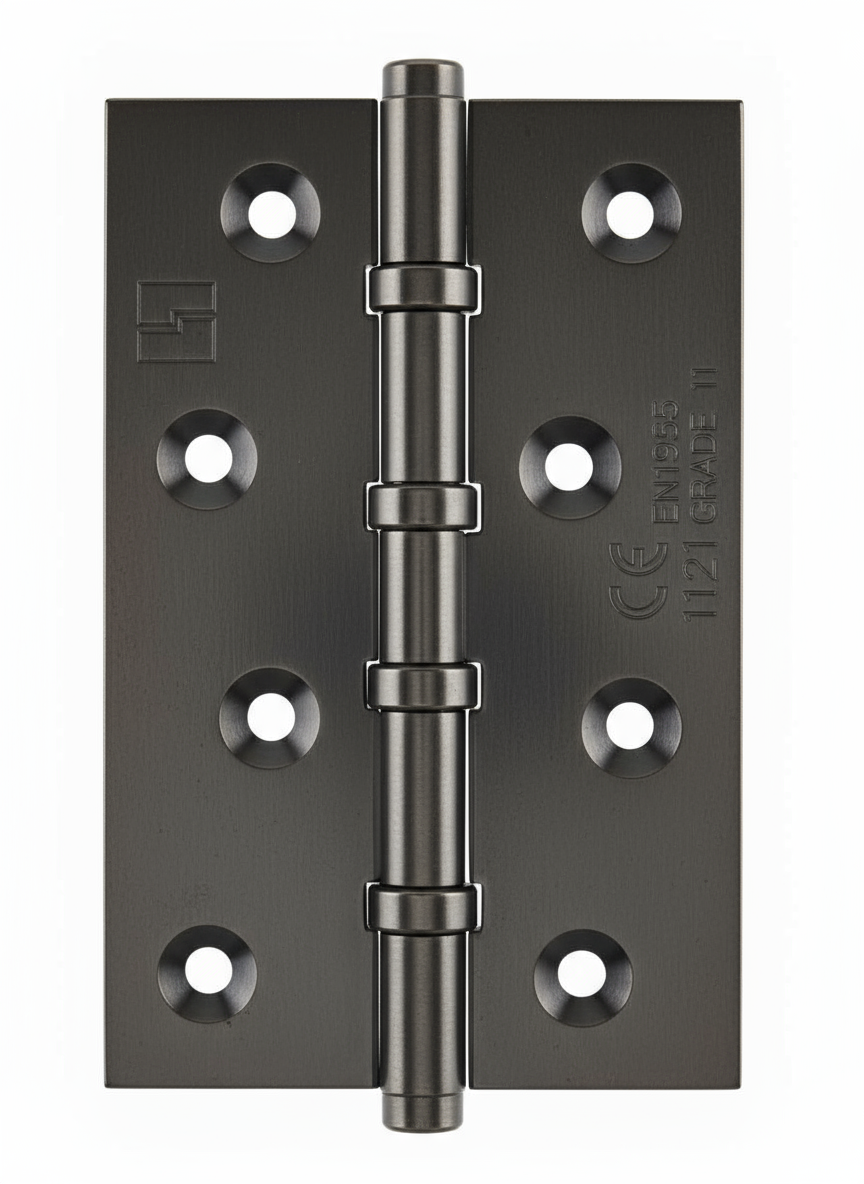 Simonswerk 1540CE Ball Race Brass Butt Hinges 100mm x 65mm c/w Screws Antique Nickel
