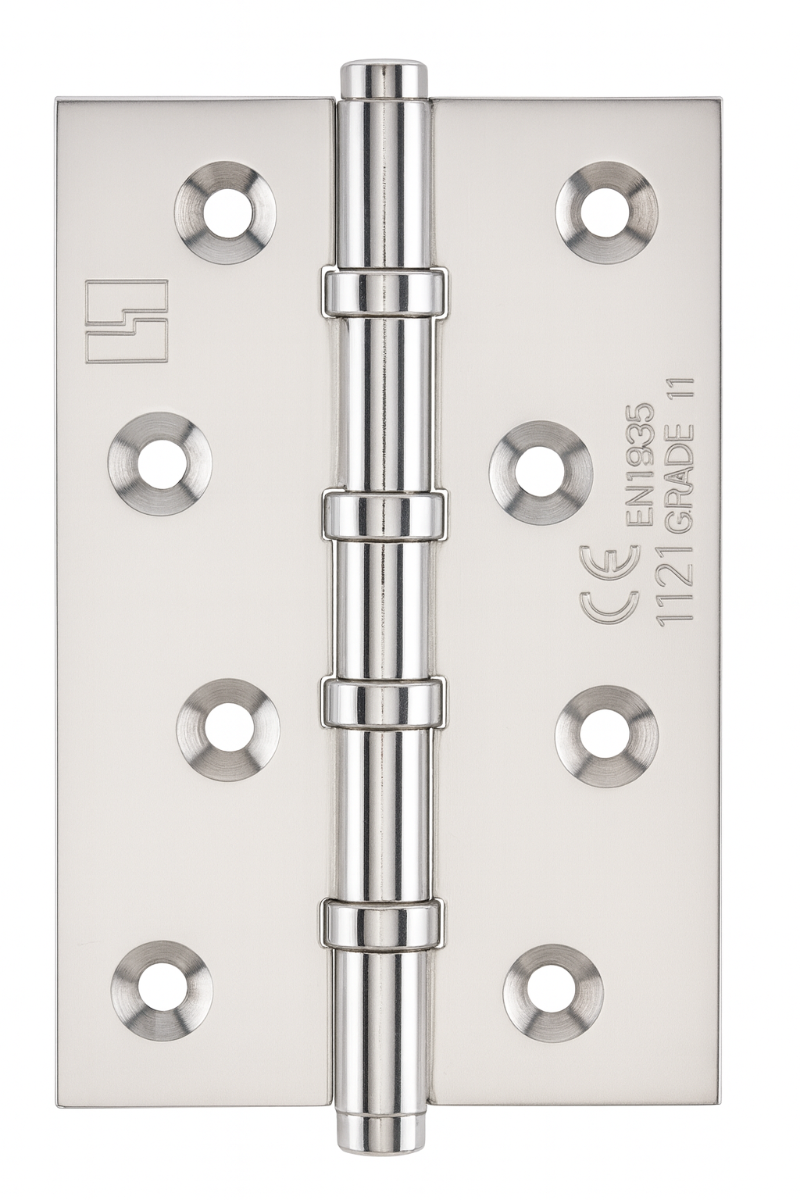 Simonswerk 1540CE Ball Race Brass Butt Hinges 100mm x 65mm c/w Screws Polished Chrome