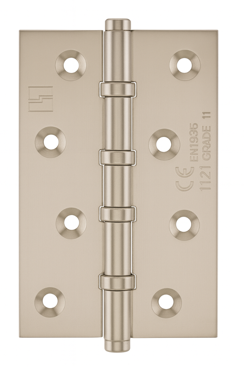 Simonswerk 1540CE Ball Race Brass Butt Hinges 100mm x 65mm c/w Screws Pearl Nickel
