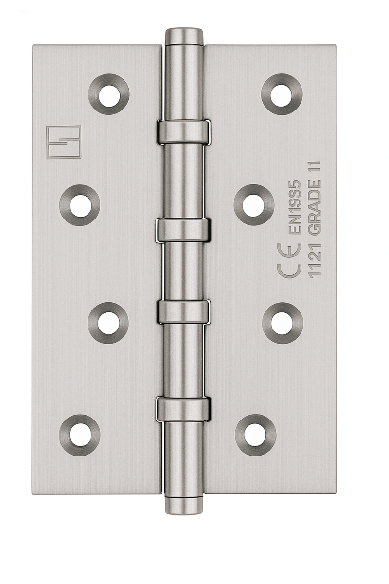 Simonswerk 1540CE Ball Race Brass Butt Hinges 100mm x 65mm c/w Screws Satin Chrome
