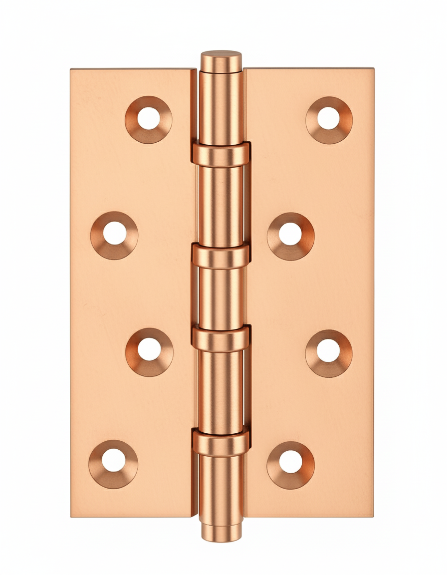 Simonswerk 1540 Ball Race Brass Butt Hinges 100mm x 65mm c/w Screws Copper Plated