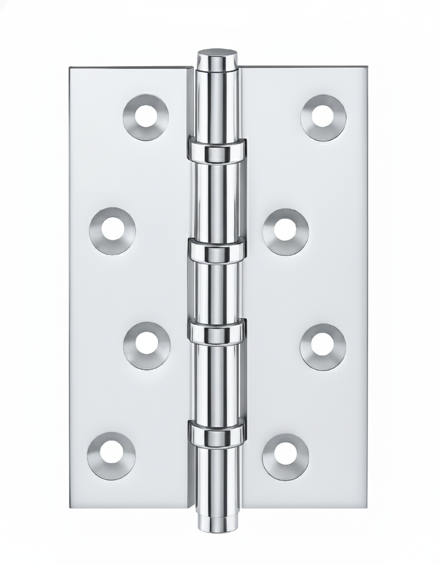 Simonswerk 1540 Ball Race Brass Butt Hinges 100mm x 65mm c/w Screws Polished Chrome