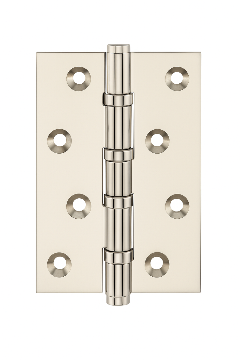 Simonswerk 1540 Ball Race Brass Butt Hinges 100mm x 65mm c/w Screws Polished Nickel