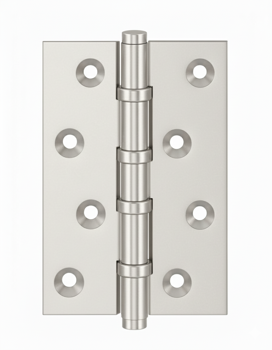 Simonswerk 1540 Ball Race Brass Butt Hinges 100mm x 65mm c/w Screws Pearl Nickel